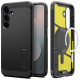Juodas dėklas Samsung Galaxy S25 FE telefonui "Spigen Tough Armor MAG Magsafe"