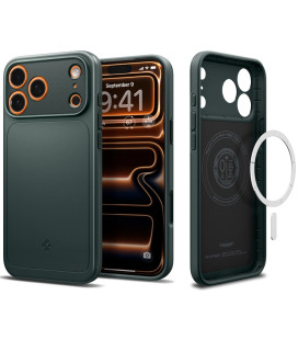 Žalias dėklas Apple iPhone 17 Pro Max telefonui "Spigen Thin Fit MAG Magsafe"