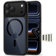 Juodas / skaidrus dėklas Apple iPhone 17 Pro Max telefonui "Tech-Protect MagPeak Magsafe CC"