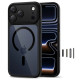 Juodas / skaidrus dėklas Apple iPhone 17 Pro Max telefonui "Tech-Protect MagPeak Magsafe CC"