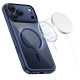 Mėlynas / skaidrus dėklas Apple iPhone 17 Pro Max telefonui "Tech-Protect MagPeak Magsafe CC"