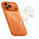 Oranžinis / skaidrus dėklas Apple iPhone 17 Pro telefonui "Tech-Protect MagPeak Magsafe CC"