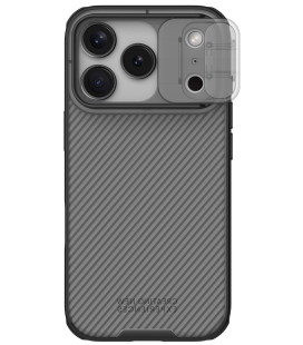 Juodas / skaidrus dėklas Apple iPhone 17 Pro telefonui "Nillkin CamShield Pro Case"