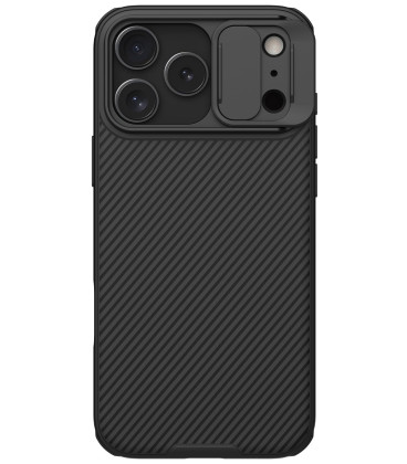 Juodas dėklas Apple iPhone 17 Pro Max telefonui "Nillkin CamShield Pro Case"