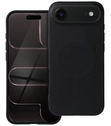 Juodas dėklas Apple iPhone Air telefonui "Silicone Mag Cover BH"