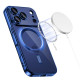 Mėlynas (Shine) / skaidrus dėklas Apple iPhone 17 Pro Max / 18 Pro Max telefonui "Tech-Protect MagFlex Magsafe"