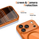 Oranžinis (Shine) / skaidrus dėklas Apple iPhone 17 Pro Max / 18 Pro Max telefonui "Tech-Protect MagFlex Magsafe"