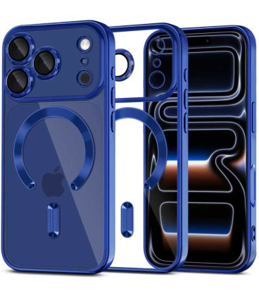 Mėlynas (Shine) / skaidrus dėklas Apple iPhone 17 Pro telefonui "Tech-Protect MagFlex Magsafe" Mėlynas (Shine) / skaidrus dėklas Apple iPhone 17 Pro telefonui "Tech-Protect MagFlex Magsafe"