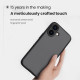 Juodas / skaidrus dėklas Apple iPhone 17 telefonui "Nillkin Super Frosted PRO Back Cover"