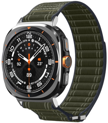 Žalia apyrankė Samsung Galaxy Watch Ultra 2024 / 2025 (47 mm) laikrodžiui "Spigen WBF0 Band"