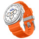 Oranžinė apyrankė Samsung Galaxy Watch 8 / Classic (40 / 44 / 46 mm) laikrodžiui "Spigen WBS2 Band"