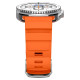 Oranžinė apyrankė Samsung Galaxy Watch 8 / Classic (40 / 44 / 46 mm) laikrodžiui "Spigen WBS2 Band"