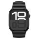 Juoda apyrankė Apple Watch 8 / 9 / 10 / 11 / 12 / SE / Ultra (44 / 45 / 46 / 49 mm) laikrodžiui "Spigen WBS2 Band"