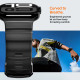Juoda apyrankė Apple Watch 8 / 9 / 10 / 11 / 12 / SE / Ultra (44 / 45 / 46 / 49 mm) laikrodžiui "Spigen WBS2 Band"