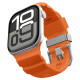 Oranžinė apyrankė Apple Watch 8 / 9 / 10 / 11 / 12 / SE / Ultra (44 / 45 / 46 / 49 mm) laikrodžiui "Spigen WBS2 Band"
