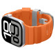 Oranžinė apyrankė Apple Watch 8 / 9 / 10 / 11 / SE / ULTRA (44 / 45 / 46 / 49 MM) laikrodžiui "Spigen WBS2 Band"