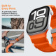 Oranžinė apyrankė Apple Watch 8 / 9 / 10 / 11 / 12 / SE / Ultra (44 / 45 / 46 / 49 mm) laikrodžiui "Spigen WBS2 Band"