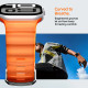 Oranžinė apyrankė Apple Watch 8 / 9 / 10 / 11 / 12 / SE / Ultra (44 / 45 / 46 / 49 mm) laikrodžiui "Spigen WBS2 Band"