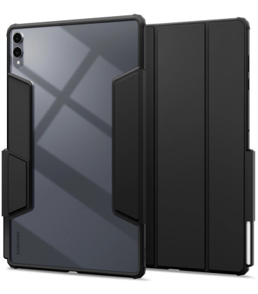 Juodas atverčiamas dėklas Samsung Galaxy Tab S11 Ultra 14.6 X930 / X936 planšetei "Spigen Airskin PRO"