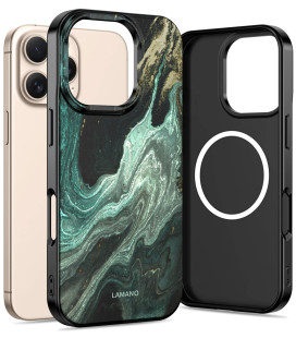 Dėklas Apple iPhone 16 Pro Max telefonui "Tech-Protect Lamano Magsafe Verde Aura"