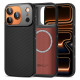 Juodas dėklas Apple iPhone 17 Pro Max / 18 Pro Max telefonui "Tech-Protect Kevlar Aramid Magsafe CC"