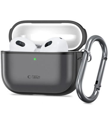 Matinis juodas dėklas Apple Airpods Pro 3 ausinėms "Tech-Protect Magmat"  Matinis juodas dėklas Apple Airpods Pro 3 ausinėms "Tech-Protect Magmat"