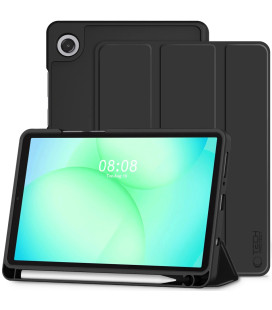 Juodas atverčiamas dėklas Samsung Galaxy Tab A9 / A11 8.7 X110 / X115 / X133 / X135 planšetei "Tech-Protect SC"