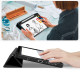Juodas atverčiamas dėklas Samsung Galaxy Tab A9 / A11 8.7 X110 / X115 / X133 / X135 planšetei "Tech-Protect SC"