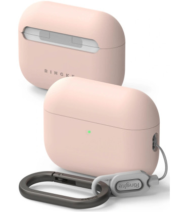 Rožinis (Smėlio spalvos) dėklas Apple Airpods Pro 3 ausinėms "Ringke Silicone" Rožinis (Smėlio spalvos) dėklas Apple Airpods Pro 3 ausinėms "Ringke Silicone"
