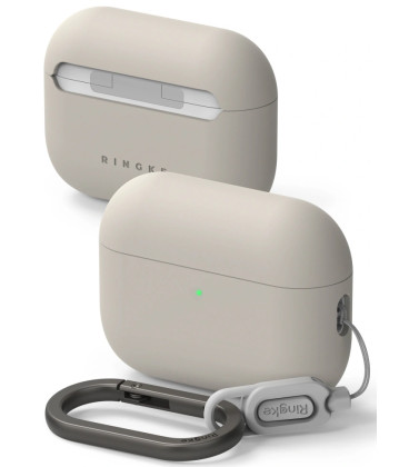 Pilkas dėklas Apple Airpods Pro 3 ausinėms "Ringke Silicone"  Pilkas dėklas Apple Airpods Pro 3 ausinėms "Ringke Silicone"