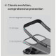 Juodas / skaidrus dėklas Apple iPhone 17 Pro telefonui "Nillkin Super Frosted PRO Back Cover"