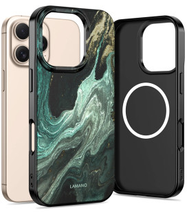 Dėklas Apple iPhone 16 Pro telefonui "Tech-Protect Lamano Magsafe Verde Aura"
