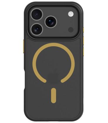 Juodas (Geltonas) dėklas Apple iPhone 17 Pro / 18 Pro telefonui "Tactical MagForce Hyperstealth 2.0 Cover"