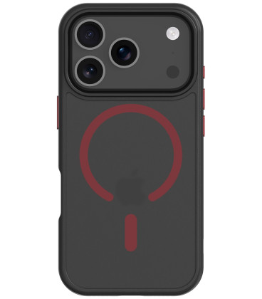 Juodas (Raudonas) dėklas Apple iPhone 17 Pro / 18 Pro telefonui "Tactical MagForce Hyperstealth 2.0 Cover"