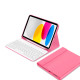 Rožinis atverčiamas dėklas + klaviatūra Apple iPad 10.9” 10 / 2022 / 11” 11 / 2025 planšetei "Tech-Protect SC + Keyboard"