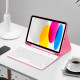 Rožinis atverčiamas dėklas + klaviatūra Apple iPad 10.9” 10 / 2022 / 11” 11 / 2025 planšetei "Tech-Protect SC + Keyboard"