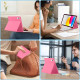 Rožinis atverčiamas dėklas + klaviatūra Apple iPad 10.9” 10 / 2022 / 11” 11 / 2025 planšetei "Tech-Protect SC + Keyboard"