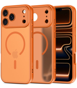 Matinis oranžinis dėklas Apple iPhone 17 Pro telefonui "Tech-Protect BasicMag Magsafe"