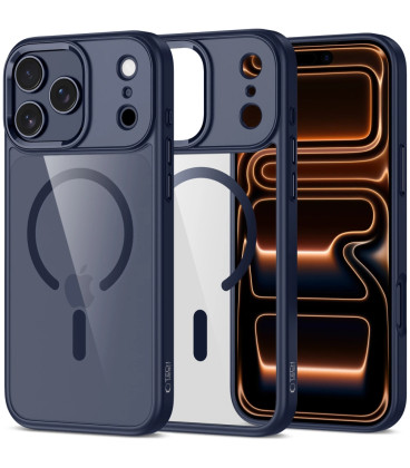 Mėlynas / skaidrus dėklas Apple iPhone 17 Pro Max telefonui "Tech-Protect Magmat Magsafe" Mėlynas / skaidrus dėklas Apple iPhone 17 Pro Max telefonui "Tech-Protect Magmat Magsafe"
