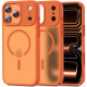 Matinis oranžinis dėklas Apple iPhone 17 Pro Max telefonui "Tech-Protect Magmat Magsafe"