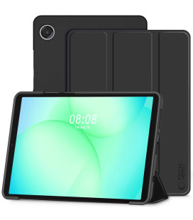 Juodas atverčiamas dėklas Samsung Galaxy Tab A9 / A11 8.7 planšetei "Tech-Protect Smartcase"