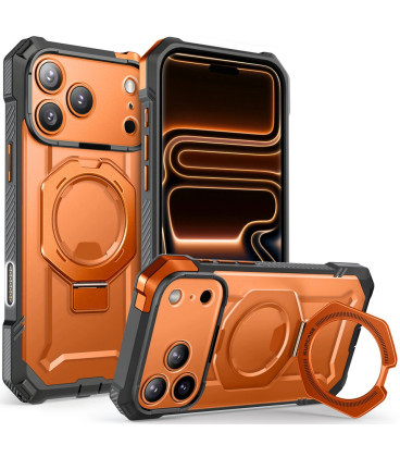 Oranžinis / skaidrus dėklas Apple iPhone 17 Pro telefonui "Supcase UB Grip MAG Magsafe" Oranžinis / skaidrus dėklas Apple iPhone 17 Pro telefonui "Supcase UB Grip MAG Magsafe"
