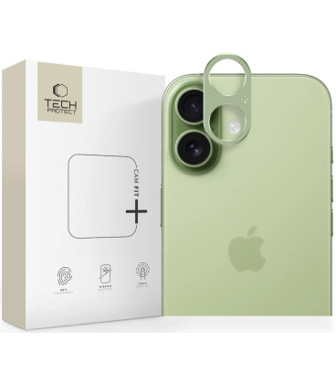 Žalia kameros apsauga Apple iPhone 17 telefonui "Tech-Protect CamAlloy Fit+" Žalia kameros apsauga Apple iPhone 17 telefonui "Tech-Protect CamAlloy Fit+"