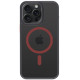 Juodas (Raudonas) dėklas Apple iPhone 15 Pro Max telefonui "Tactical MagForce Hyperstealth 2.0 Cover"