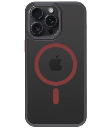 Juodas (Raudonas) dėklas Apple iPhone 15 Pro Max telefonui "Tactical MagForce Hyperstealth 2.0 Cover" Juodas (Raudonas) dėklas Apple iPhone 15 Pro Max telefonui "Tactical MagForce Hyperstealth 2.0 Cover"