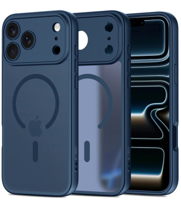 Matinis mėlynas dėklas Apple iPhone 17 Pro telefonui "Tech-Protect BasicMag Magsafe" Matinis mėlynas dėklas Apple iPhone 17 Pro telefonui "Tech-Protect BasicMag Magsafe"