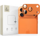 Oranžinė kameros apsauga Apple iPhone 17 Pro telefonui "Tech-Protect CamFull Fit+"