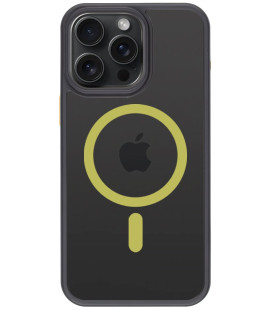 Juodas (Geltonas) dėklas Apple iPhone 15 Pro Max telefonui "Tactical MagForce Hyperstealth 2.0 Cover"