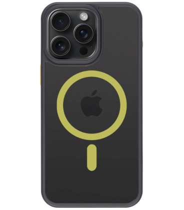 Juodas (Geltonas) dėklas Apple iPhone 15 Pro Max telefonui "Tactical MagForce Hyperstealth 2.0 Cover" Juodas (Geltonas) dėklas Apple iPhone 15 Pro Max telefonui "Tactical MagForce Hyperstealth 2.0 Cover"