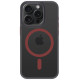 Juodas (Raudonas) dėklas Apple iPhone 15 Pro telefonui "Tactical MagForce Hyperstealth 2.0 Cover"